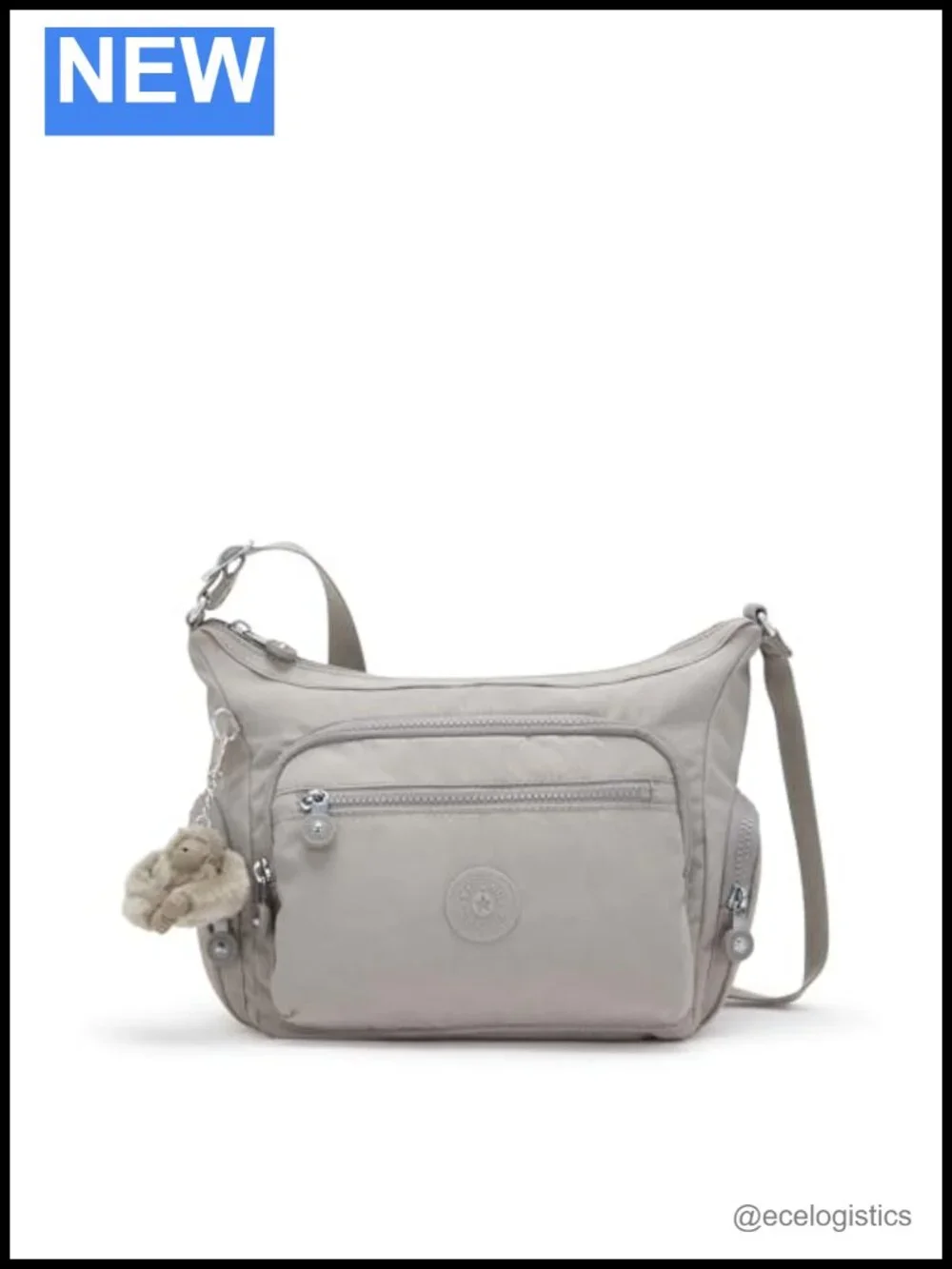 Kipling Gabbie S Crossbody Bag - Nylon, 5 Zip Pockets, Adjustable Strap